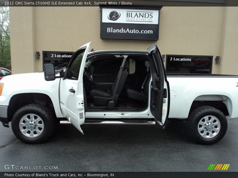 Summit White / Ebony 2012 GMC Sierra 2500HD SLE Extended Cab 4x4