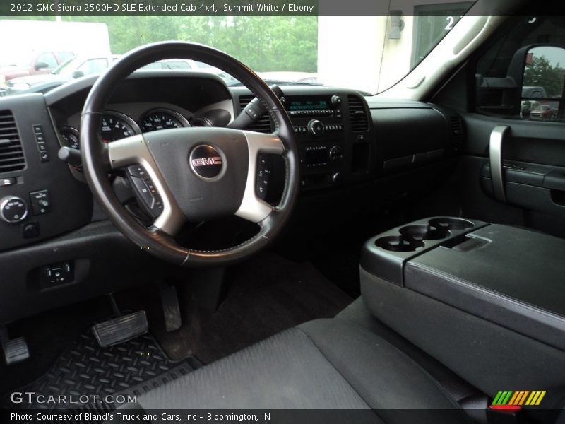 Summit White / Ebony 2012 GMC Sierra 2500HD SLE Extended Cab 4x4
