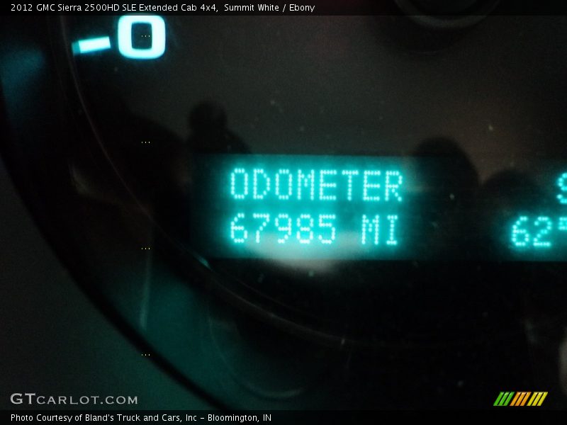 Summit White / Ebony 2012 GMC Sierra 2500HD SLE Extended Cab 4x4
