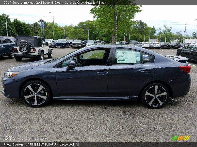 Carbide Gray Metallic / Black 2017 Subaru Impreza 2.0i Sport 4-Door