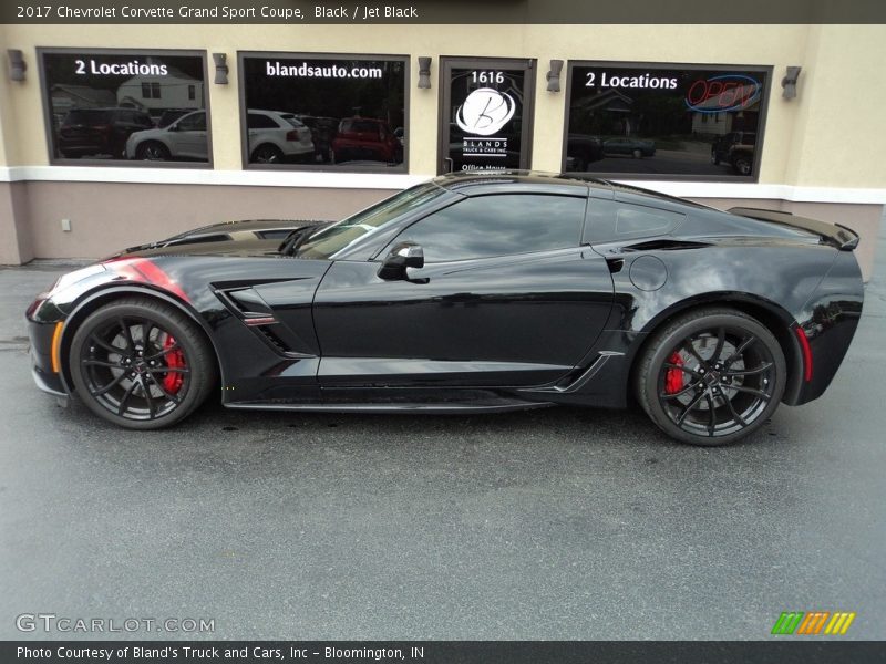 Black / Jet Black 2017 Chevrolet Corvette Grand Sport Coupe