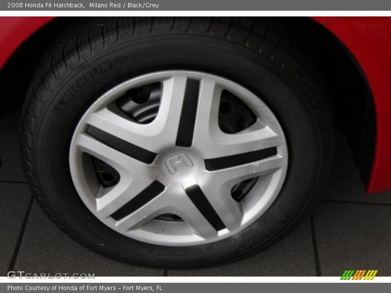 Milano Red / Black/Grey 2008 Honda Fit Hatchback