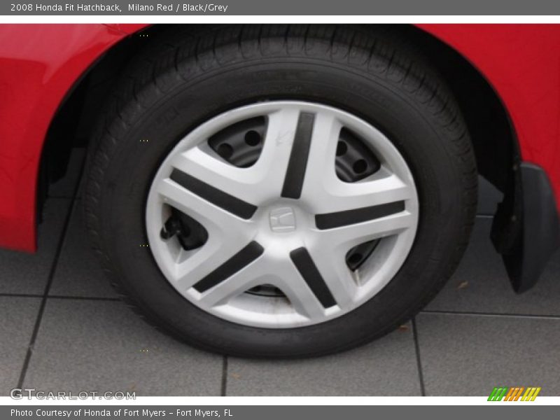 Milano Red / Black/Grey 2008 Honda Fit Hatchback