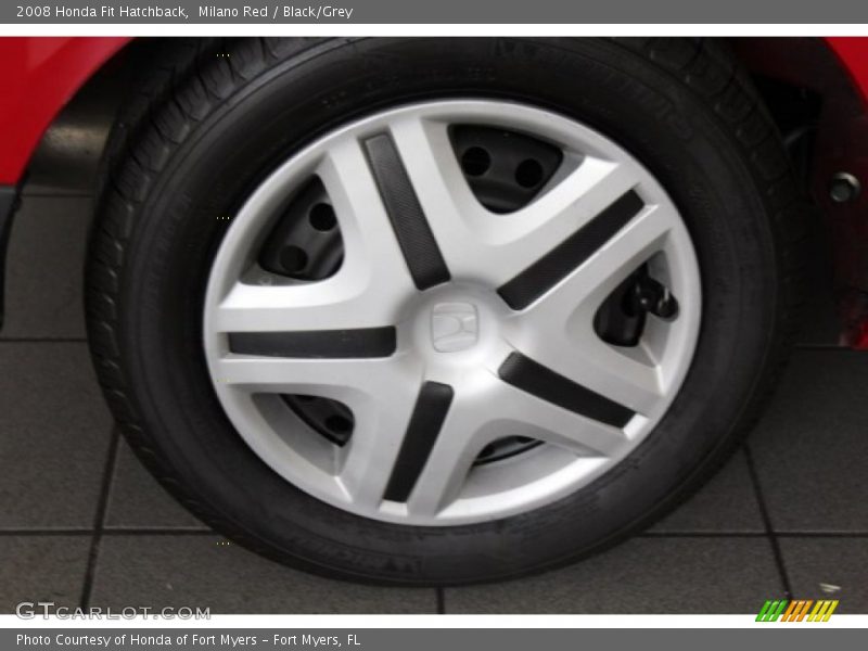 Milano Red / Black/Grey 2008 Honda Fit Hatchback