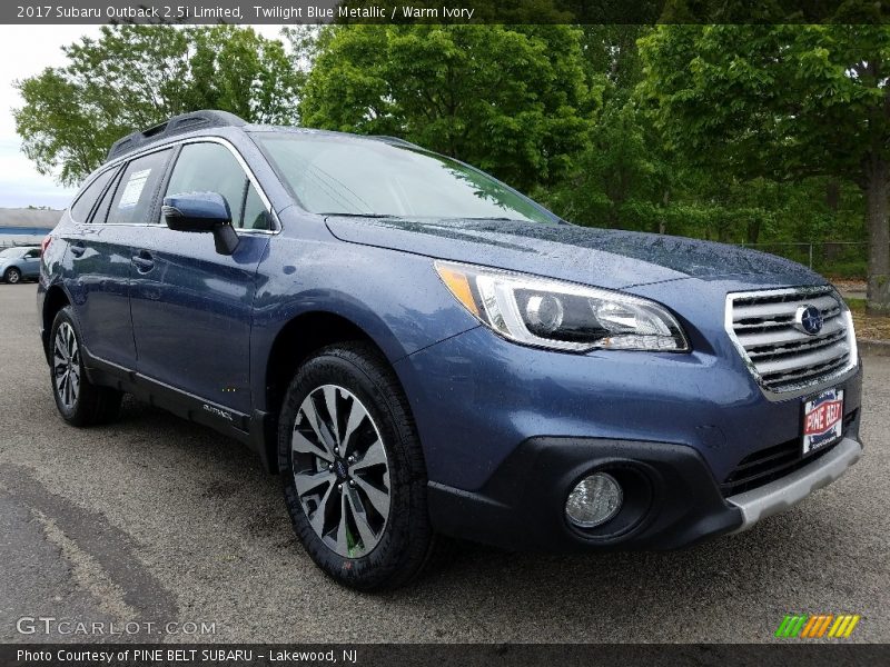 Twilight Blue Metallic / Warm Ivory 2017 Subaru Outback 2.5i Limited