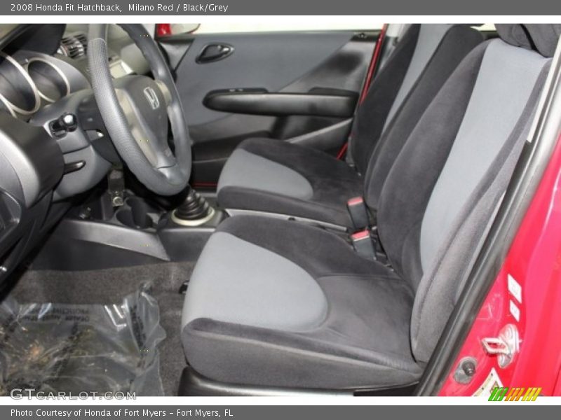 Milano Red / Black/Grey 2008 Honda Fit Hatchback