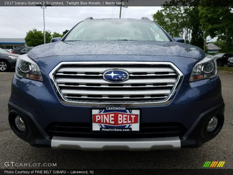 Twilight Blue Metallic / Warm Ivory 2017 Subaru Outback 2.5i Limited