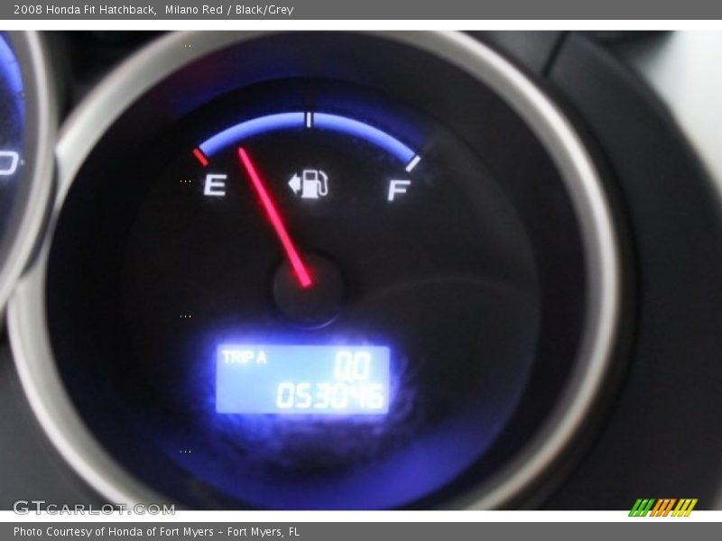 Milano Red / Black/Grey 2008 Honda Fit Hatchback