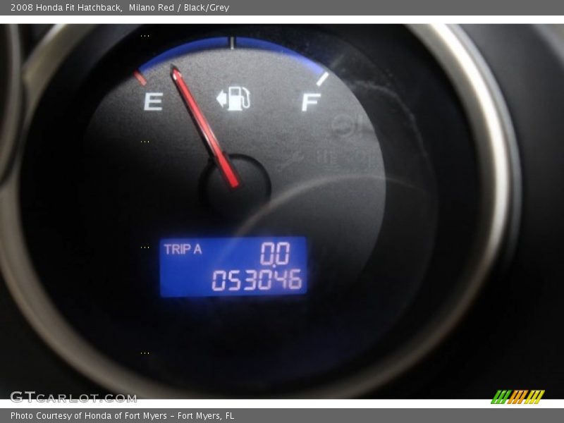 Milano Red / Black/Grey 2008 Honda Fit Hatchback