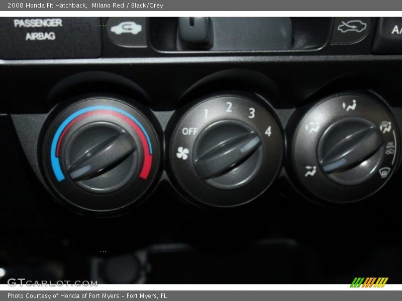 Milano Red / Black/Grey 2008 Honda Fit Hatchback
