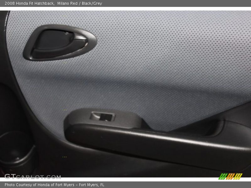 Milano Red / Black/Grey 2008 Honda Fit Hatchback