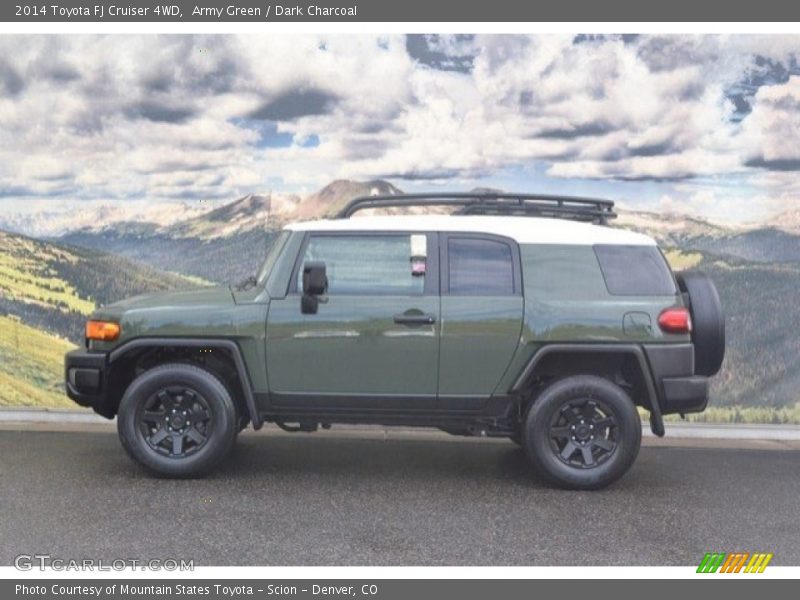 Army Green / Dark Charcoal 2014 Toyota FJ Cruiser 4WD