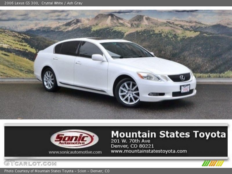Crystal White / Ash Gray 2006 Lexus GS 300