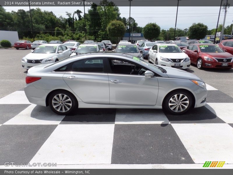 Radiant Silver / Black 2014 Hyundai Sonata Limited