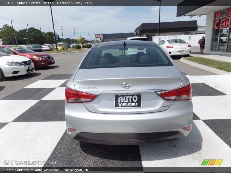 Radiant Silver / Black 2014 Hyundai Sonata Limited