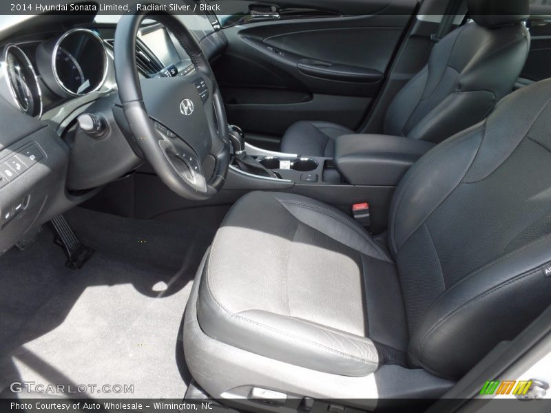 Radiant Silver / Black 2014 Hyundai Sonata Limited