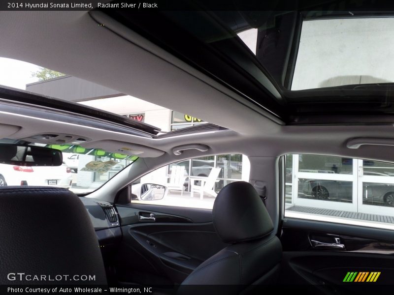Radiant Silver / Black 2014 Hyundai Sonata Limited