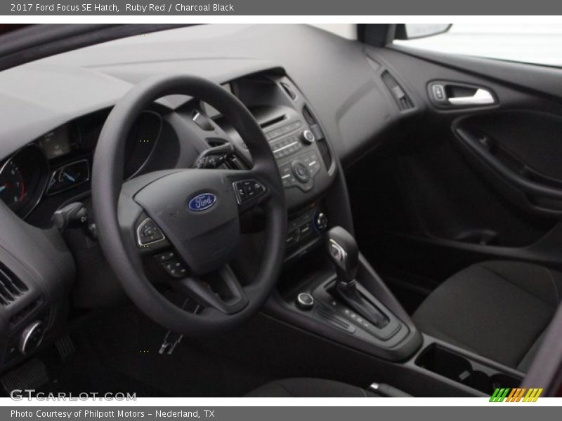 Ruby Red / Charcoal Black 2017 Ford Focus SE Hatch