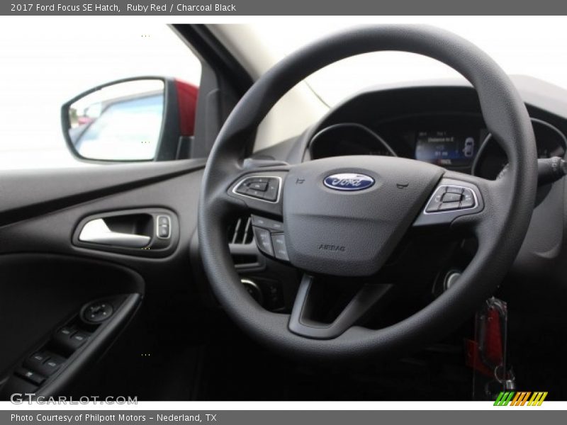Ruby Red / Charcoal Black 2017 Ford Focus SE Hatch