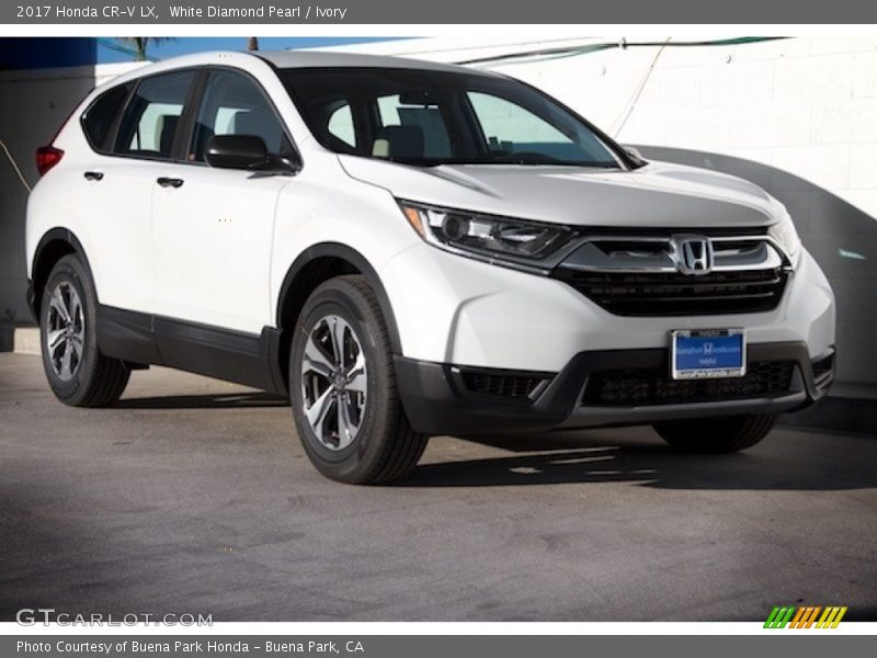 White Diamond Pearl / Ivory 2017 Honda CR-V LX
