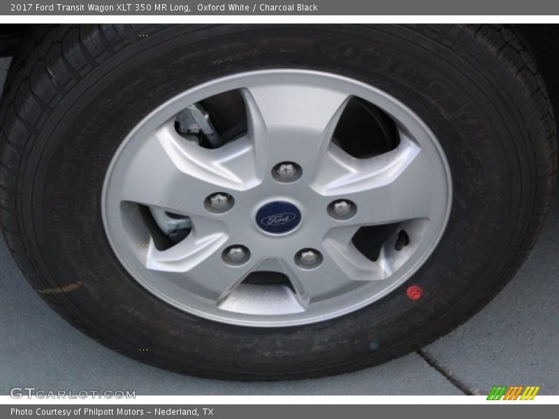 Oxford White / Charcoal Black 2017 Ford Transit Wagon XLT 350 MR Long