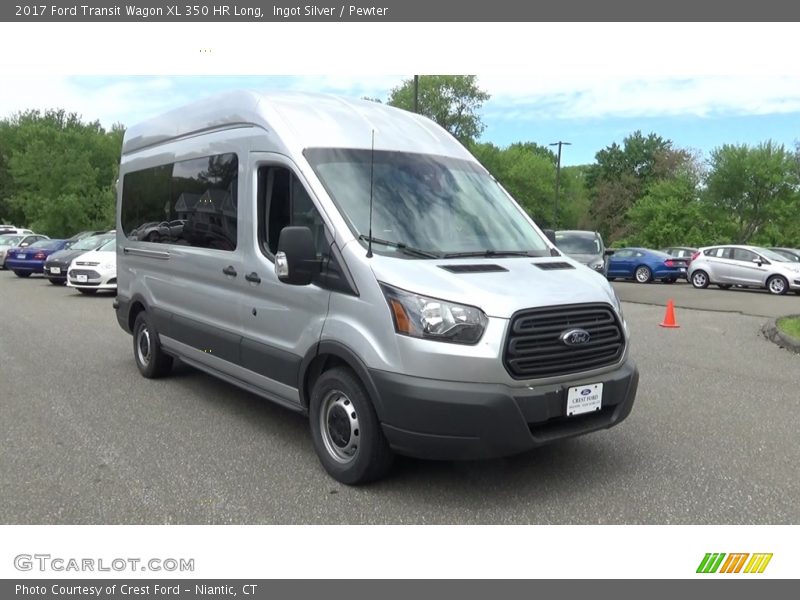 Ingot Silver / Pewter 2017 Ford Transit Wagon XL 350 HR Long