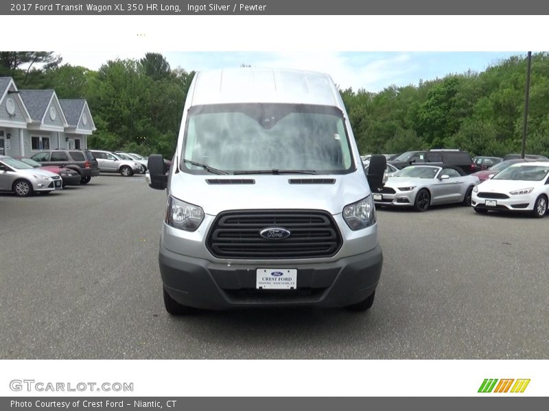 Ingot Silver / Pewter 2017 Ford Transit Wagon XL 350 HR Long