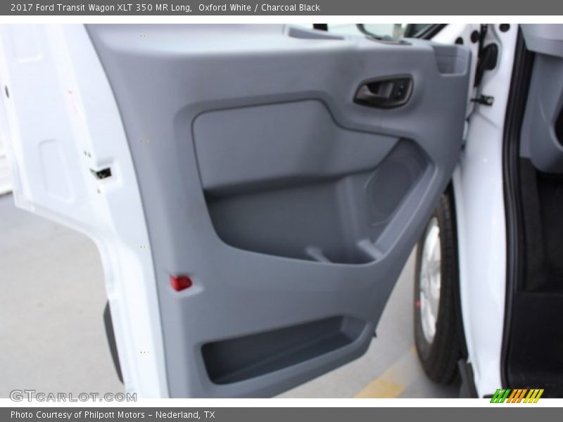 Oxford White / Charcoal Black 2017 Ford Transit Wagon XLT 350 MR Long