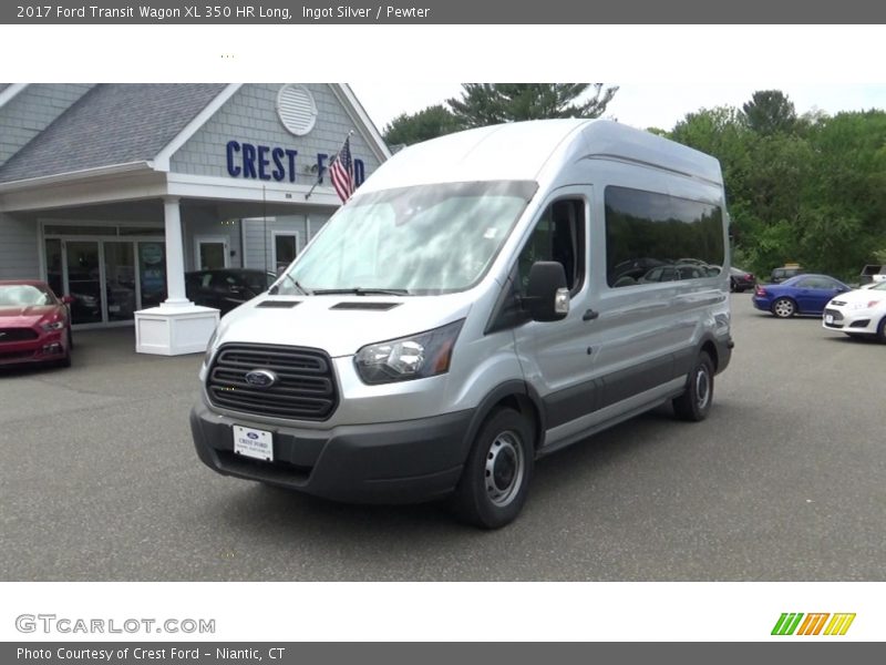 Ingot Silver / Pewter 2017 Ford Transit Wagon XL 350 HR Long