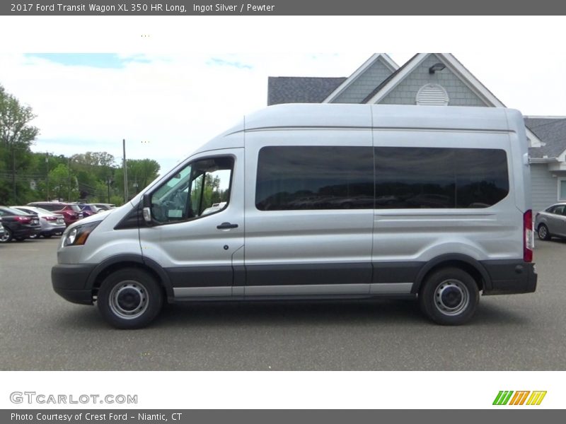 Ingot Silver / Pewter 2017 Ford Transit Wagon XL 350 HR Long