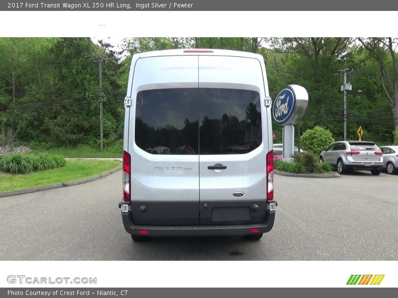 Ingot Silver / Pewter 2017 Ford Transit Wagon XL 350 HR Long