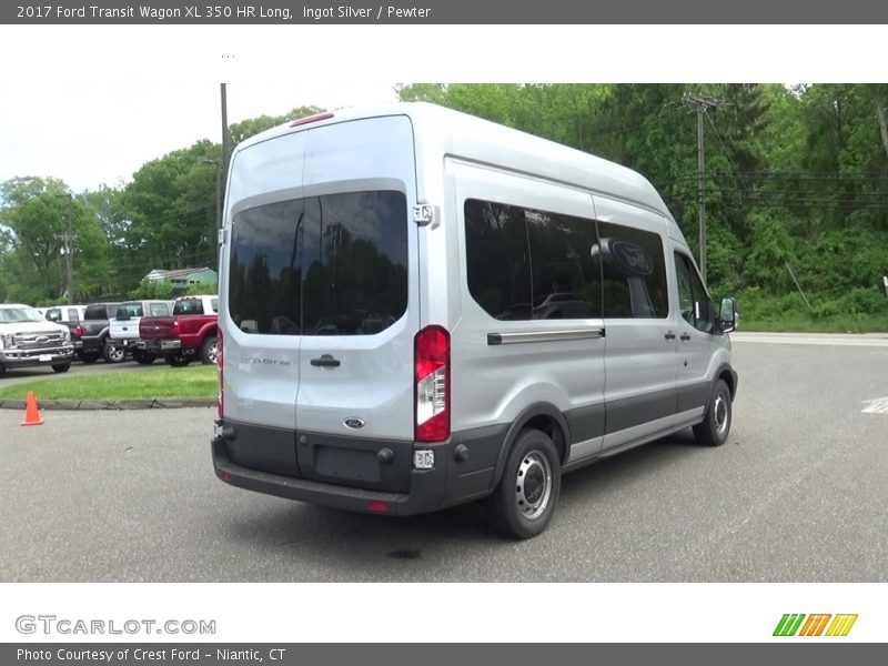 Ingot Silver / Pewter 2017 Ford Transit Wagon XL 350 HR Long