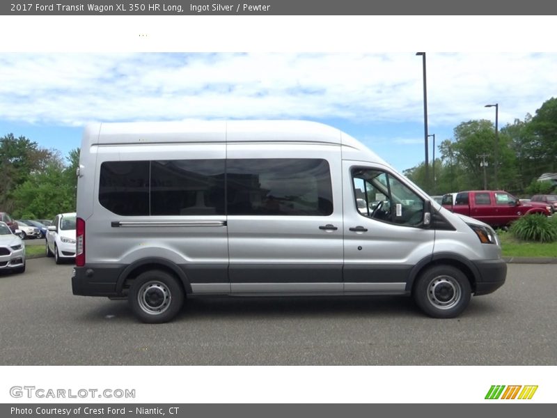 Ingot Silver / Pewter 2017 Ford Transit Wagon XL 350 HR Long