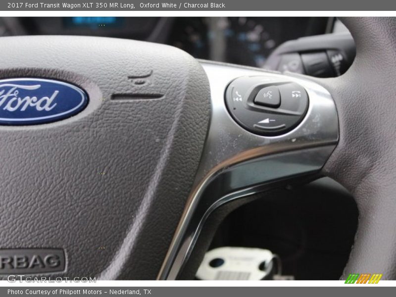 Oxford White / Charcoal Black 2017 Ford Transit Wagon XLT 350 MR Long