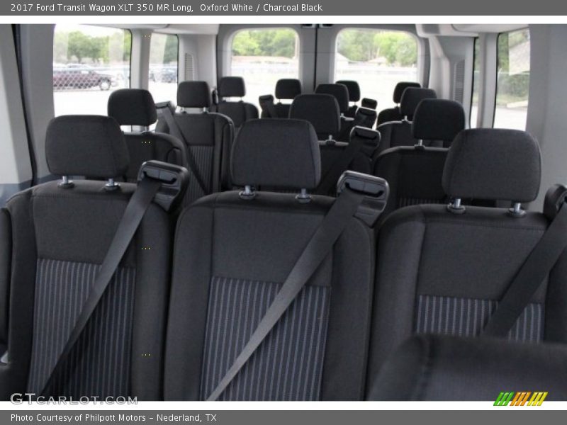 Oxford White / Charcoal Black 2017 Ford Transit Wagon XLT 350 MR Long