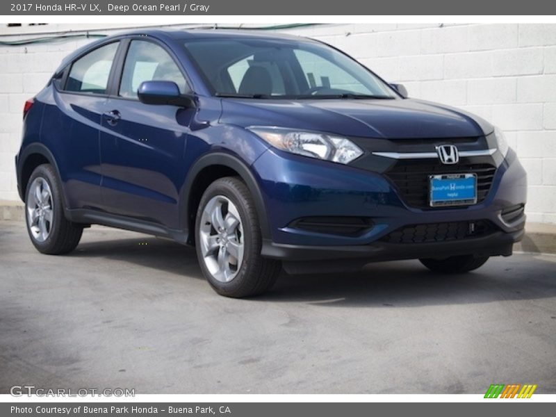 Deep Ocean Pearl / Gray 2017 Honda HR-V LX