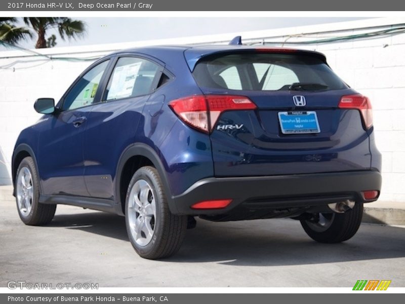 Deep Ocean Pearl / Gray 2017 Honda HR-V LX