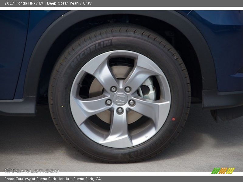 Deep Ocean Pearl / Gray 2017 Honda HR-V LX