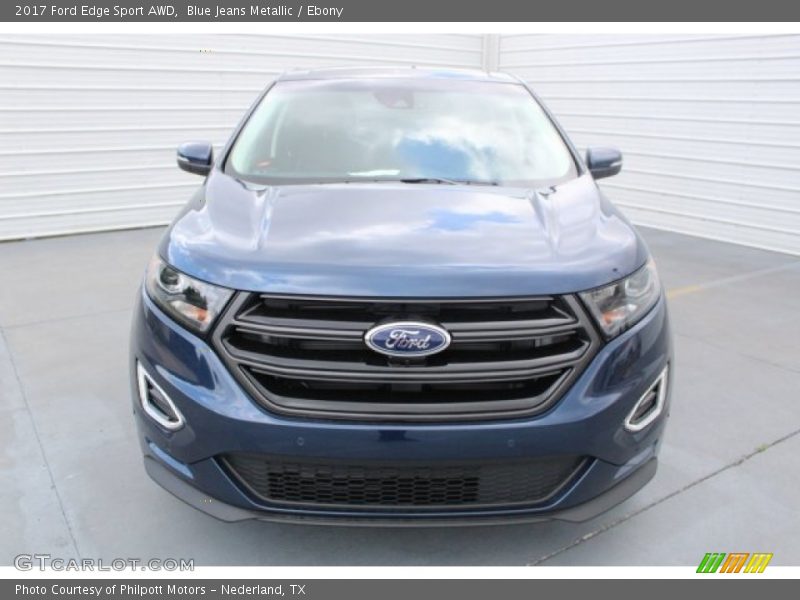 Blue Jeans Metallic / Ebony 2017 Ford Edge Sport AWD