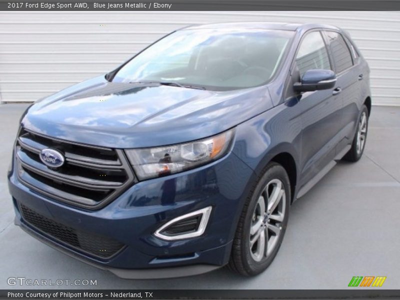 Blue Jeans Metallic / Ebony 2017 Ford Edge Sport AWD