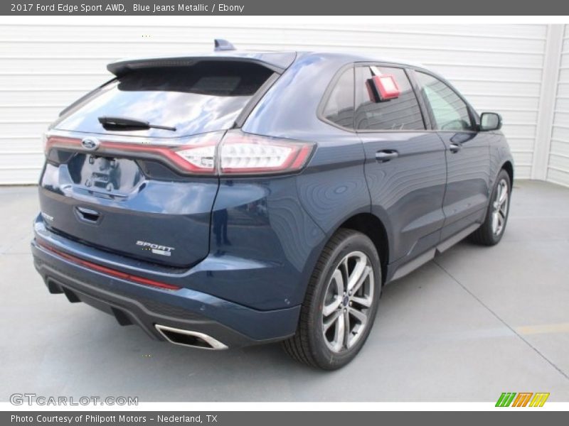 Blue Jeans Metallic / Ebony 2017 Ford Edge Sport AWD