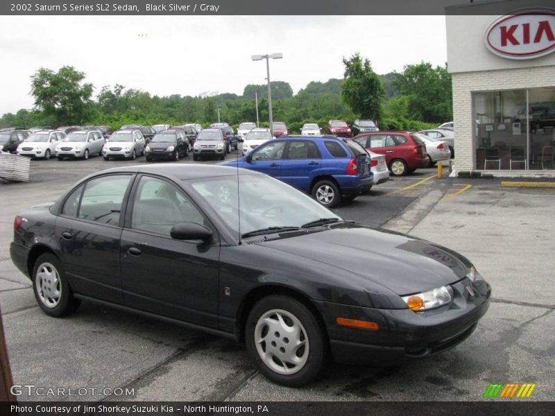 Black Silver / Gray 2002 Saturn S Series SL2 Sedan