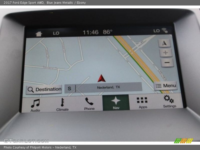 Blue Jeans Metallic / Ebony 2017 Ford Edge Sport AWD