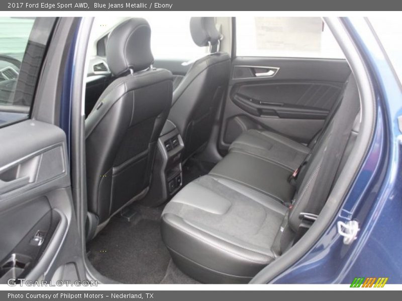 Rear Seat of 2017 Edge Sport AWD