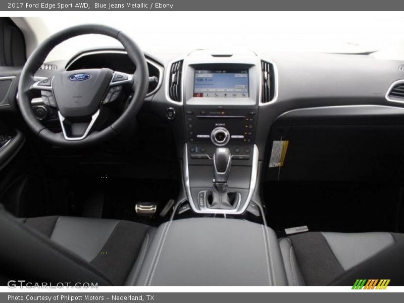 Blue Jeans Metallic / Ebony 2017 Ford Edge Sport AWD