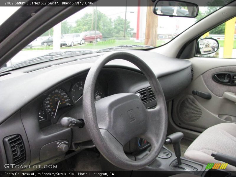 Black Silver / Gray 2002 Saturn S Series SL2 Sedan