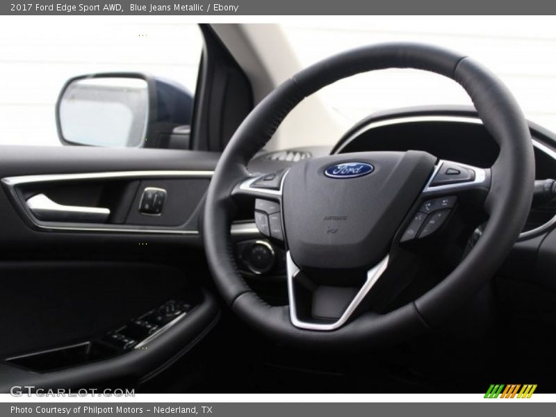 Blue Jeans Metallic / Ebony 2017 Ford Edge Sport AWD