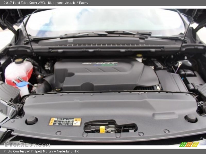 Blue Jeans Metallic / Ebony 2017 Ford Edge Sport AWD