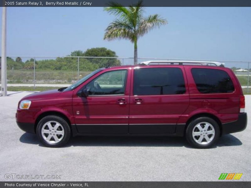 Berry Red Metallic / Grey 2005 Saturn Relay 3