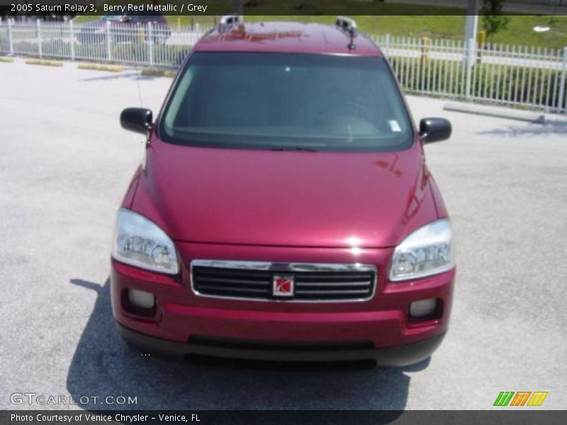 Berry Red Metallic / Grey 2005 Saturn Relay 3